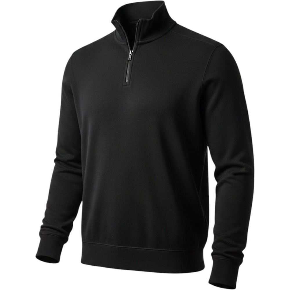 Banana Republic Quarter Zip Pullover Mens Size M Black New NWT Mock Neck Knit